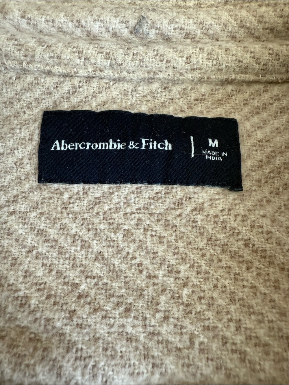 Abercrombie & Fitch Heathered Cream Knit Jacket - Picture 2 of 2